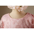 2017 nouvelle année rose duoduo princesse bébé filles robe de soirée taille fleurs enfants manches longues dentelle perles parti fleur filles robes